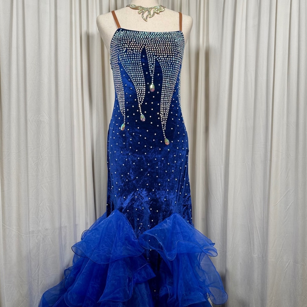 Navy Ballroom Gown Dress Standard